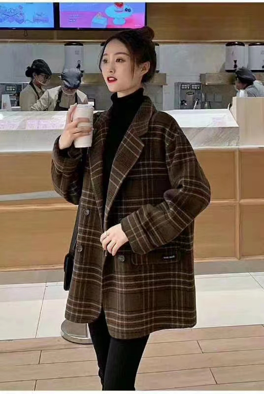 Middle-Aged And Elderly Women's Loose Thin Slim Temperament Casual Clothing Coat Suit Clothing 1