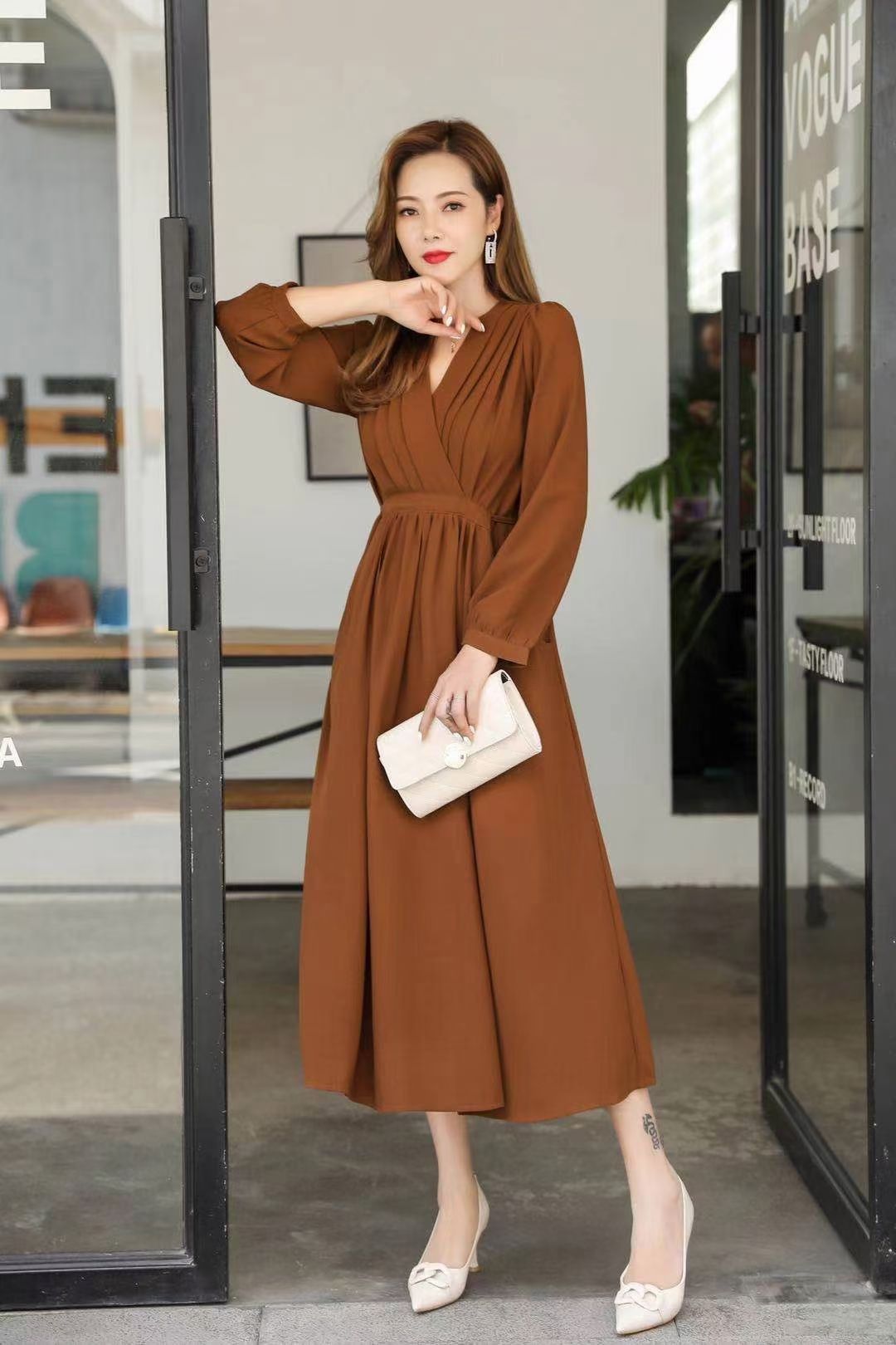 Middle-Aged And Elderly Women's Loose Show Thin Slim Temperament Casual Clothing Coat Suit Clothing 5 Specification drawing