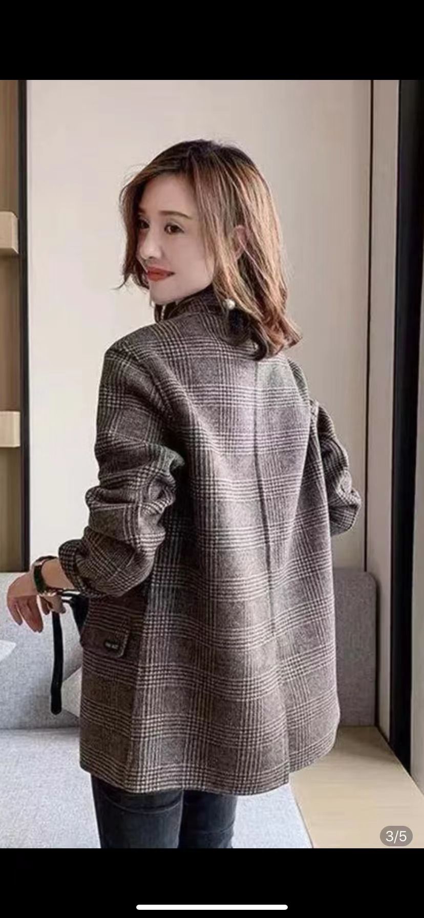 Middle-Aged And Elderly Women's Loose Display Thin Slim Temperament Casual Clothing Coat Suit Clothing
