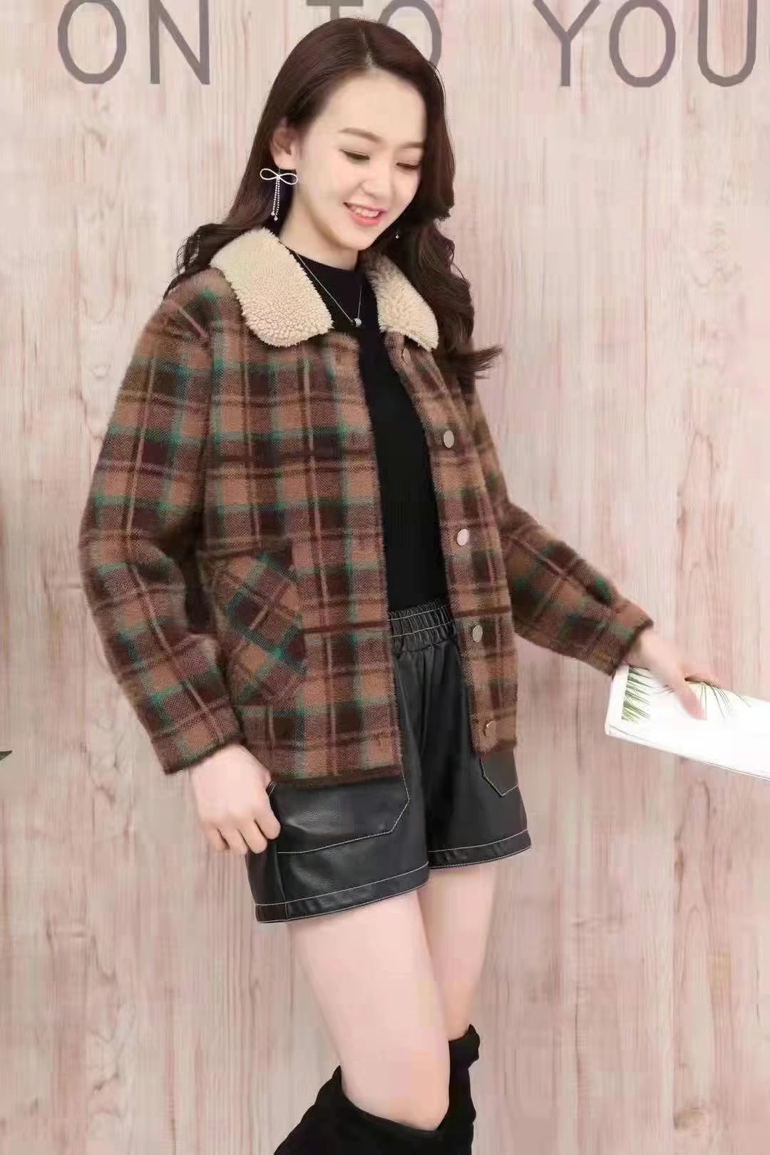 Autumn And Winter Warm And Warm Temperament Loose Shaped Coat Suit Coat