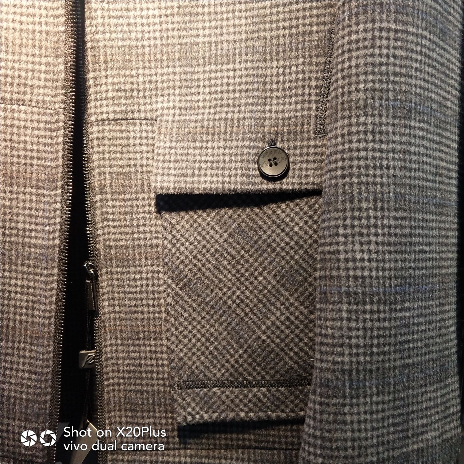Autumn And Winter New Middle-Aged Men's Casual Comfortable Texture Fabric Chinese Style Coat Coat 6 details Picture