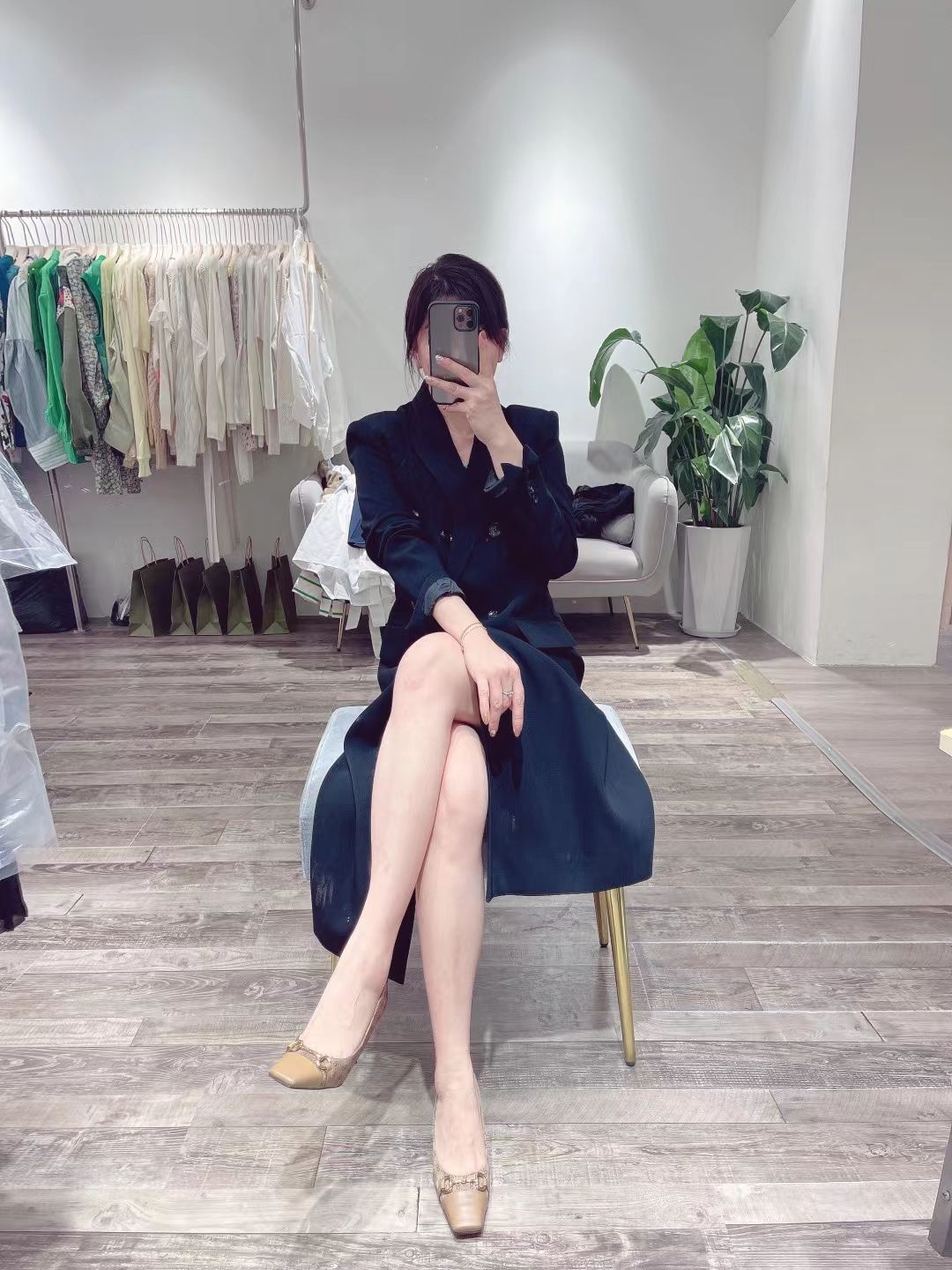 Autumn And Winter New Women's Slimming Temperament European And American Style Warm Trench Coat Coat Top 10 details Picture
