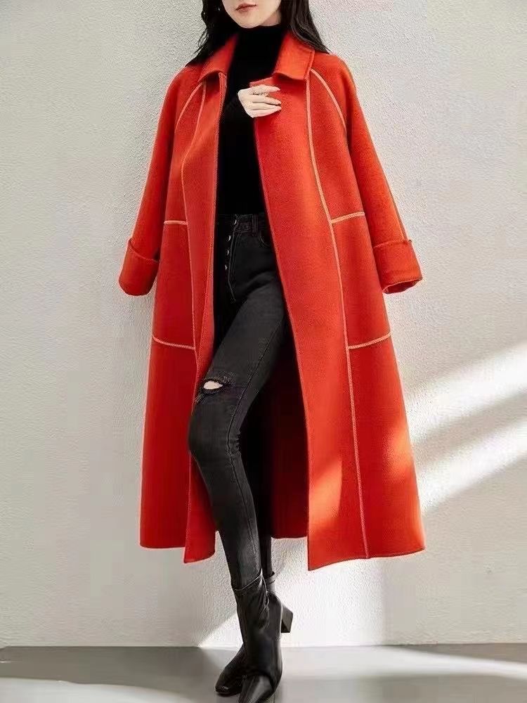 Middle-Aged And Elderly Women's Loose Thin Slim Temperament Casual Clothing Coat Suit Clothing 2 full figure