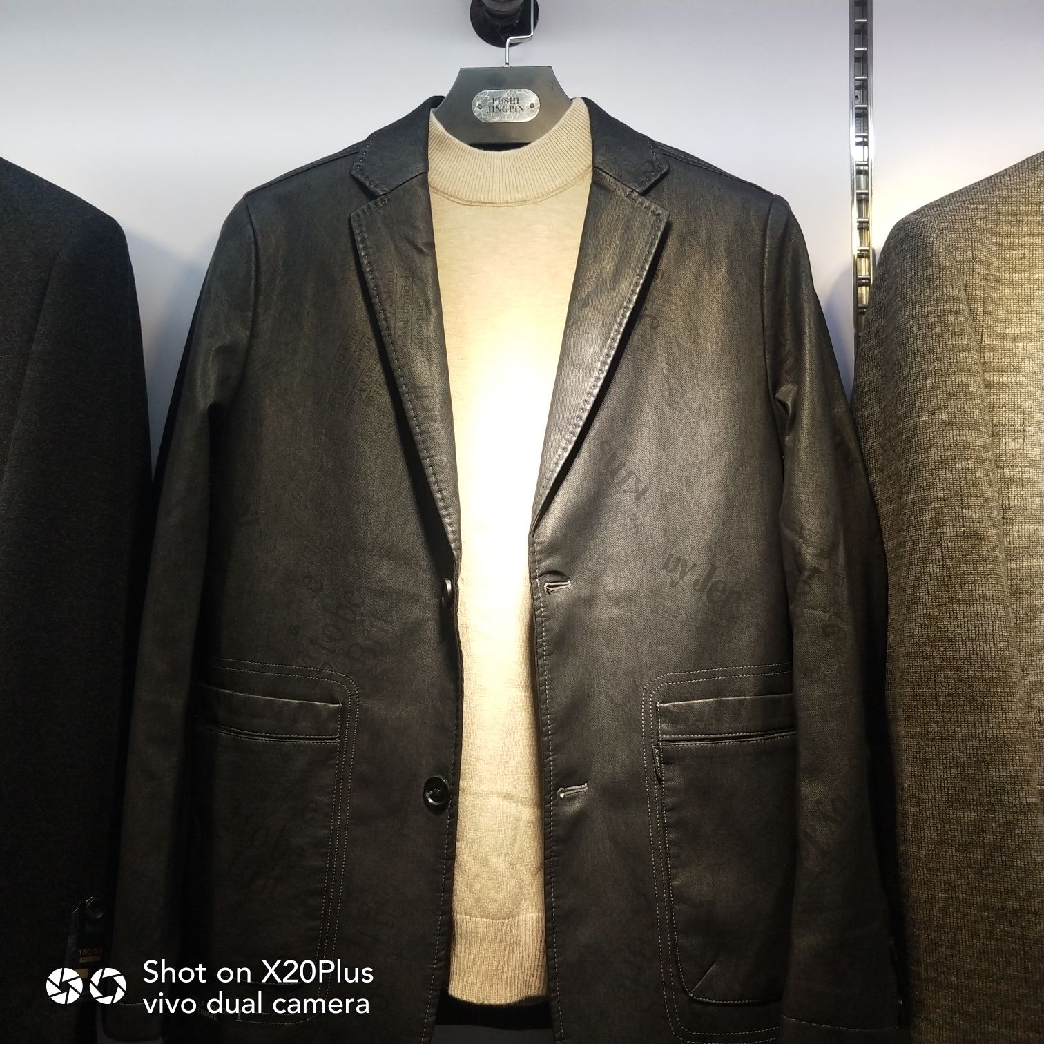 Autumn And Winter New Middle-Aged Men's Casual Comfortable Texture Fabric Chinese Style Coat Coat 8 details Picture