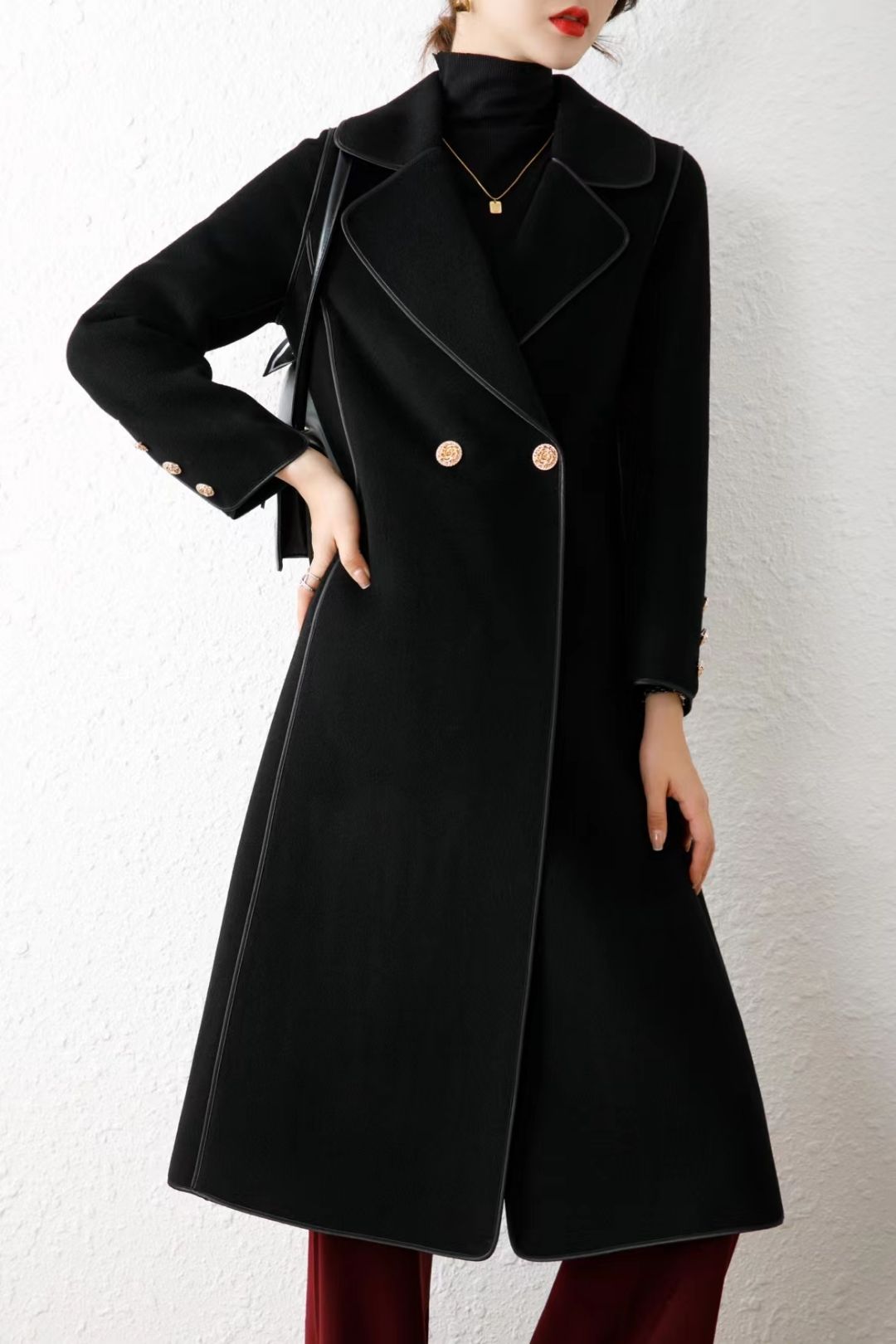 Autumn And Winter New Women's Slimming Temperament European And American Style Warm Trench Coat Coat Top 8