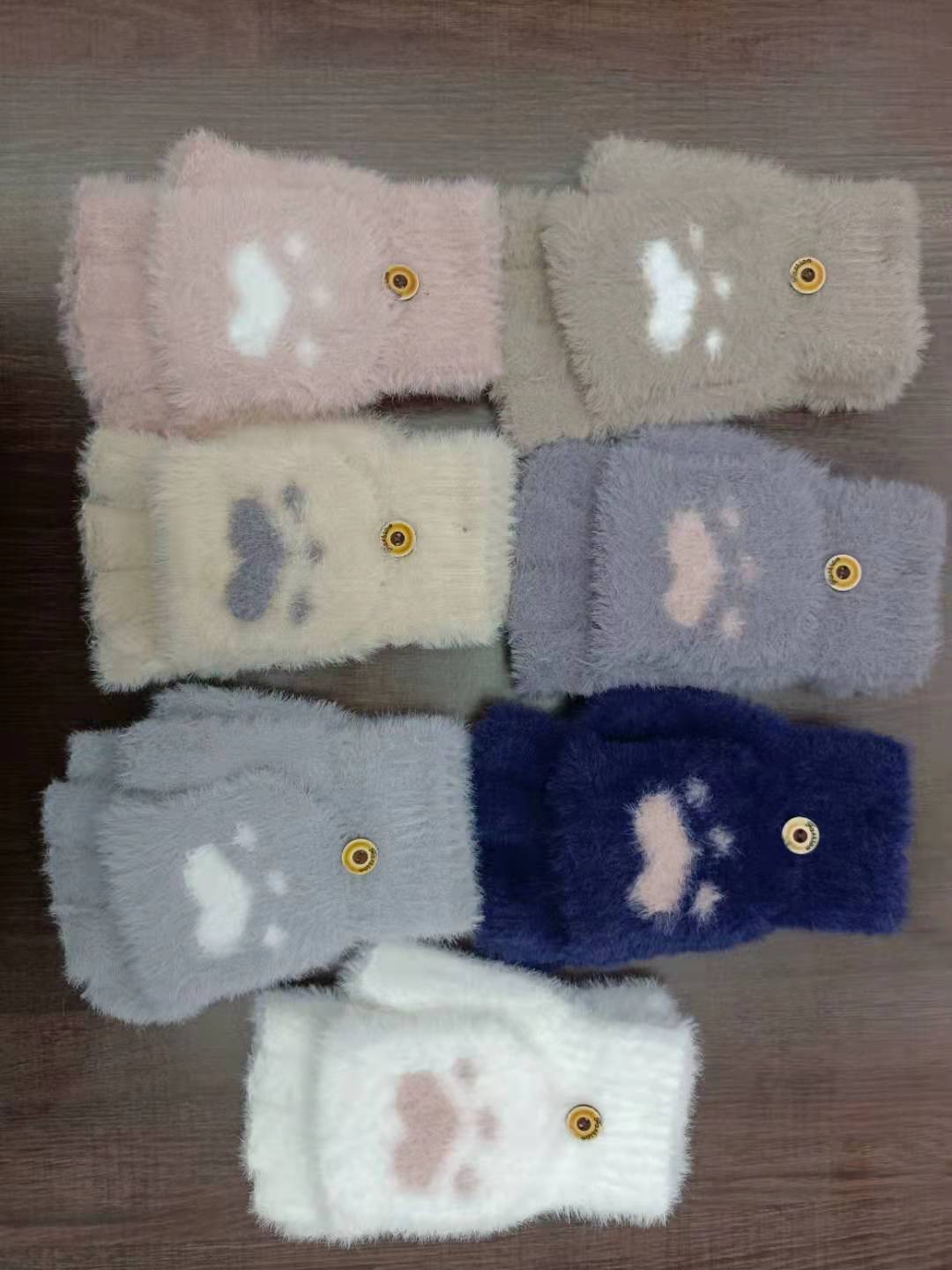 Jacquard touch screen gloves for women, magic gloves, plush
