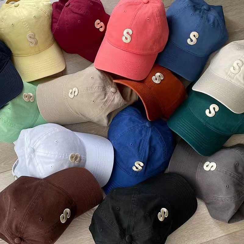 Yellow Volunteer Advertising Hat Custom Printing Logo Printing Travel Cap Children Custom Sun Baseball Cap Pure Cotton 16