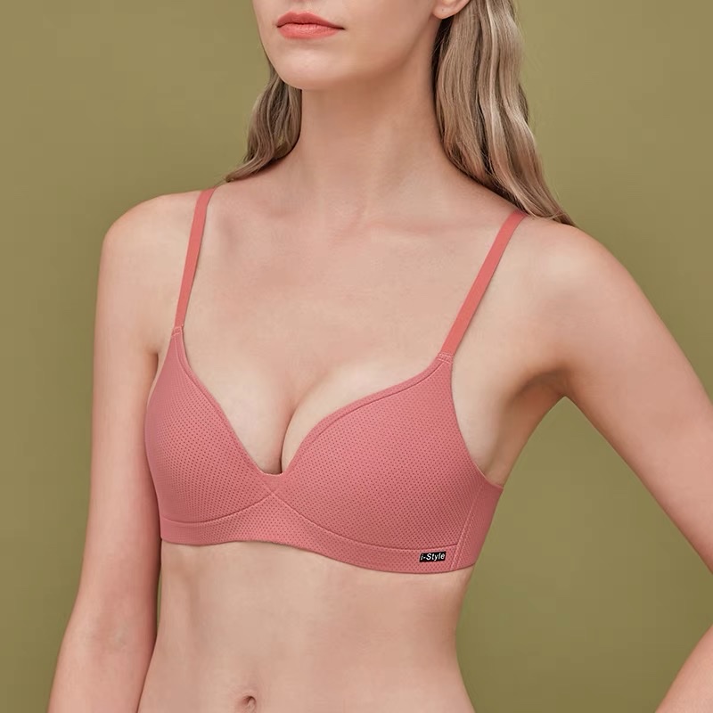 Summer Thin Underwear For Women Without Underwire One Piece Seamless Comfortable Breathable Small Chest Gathering Show Big Girls Bra Cover 00018 Specification drawing
