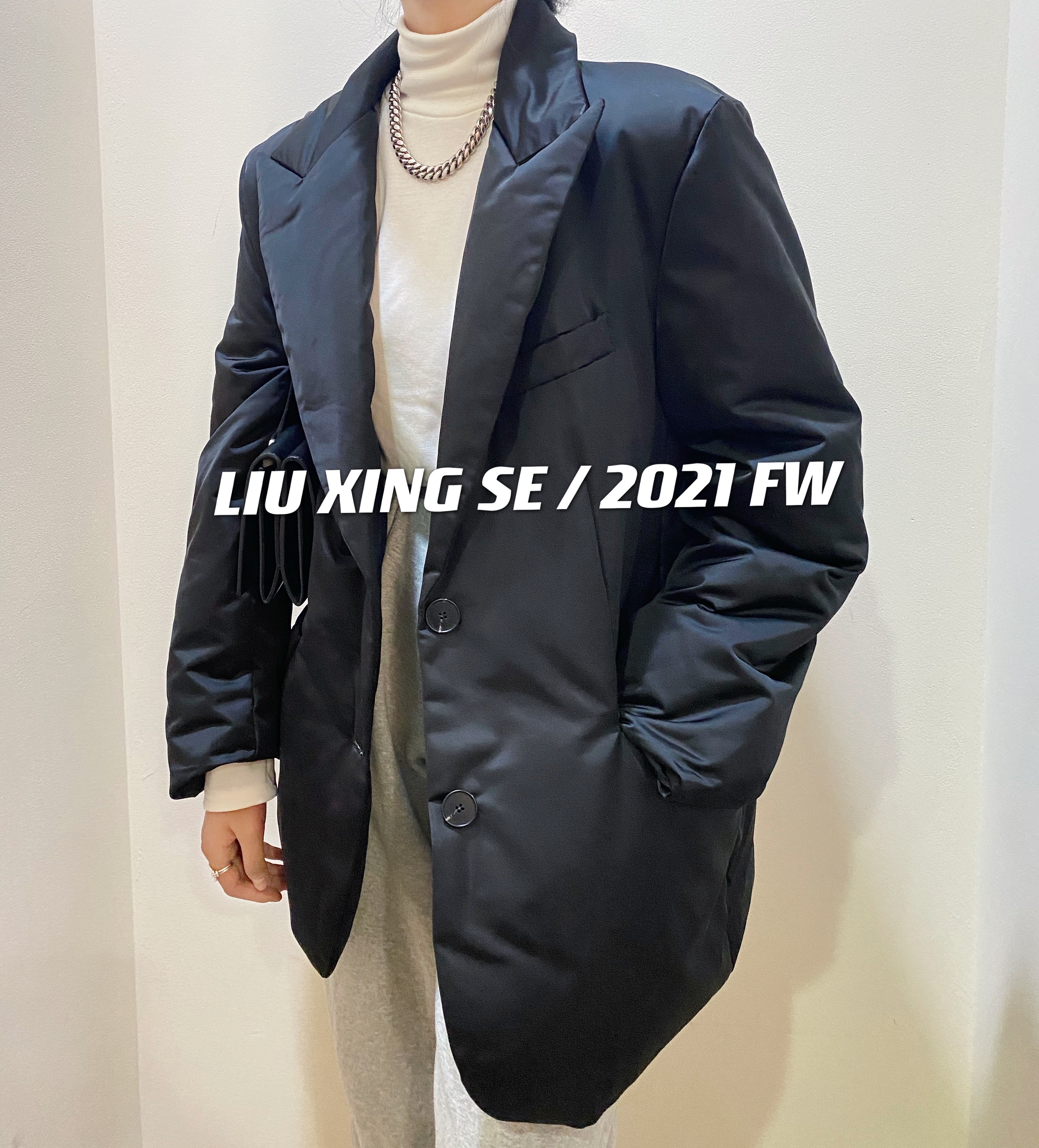 Autumn And Winter New Gray Uniform Size Casual Fashion Trend Top For Women 5 Specification drawing