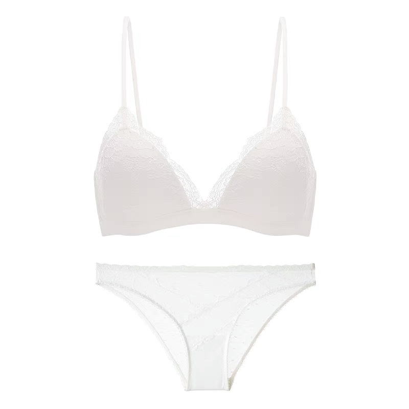 Summer Thin Underwear For Women Without Underwire One Piece Seamless Comfortable Breathable Small Chest Gathering Show Big Girls Bra Cover 00020