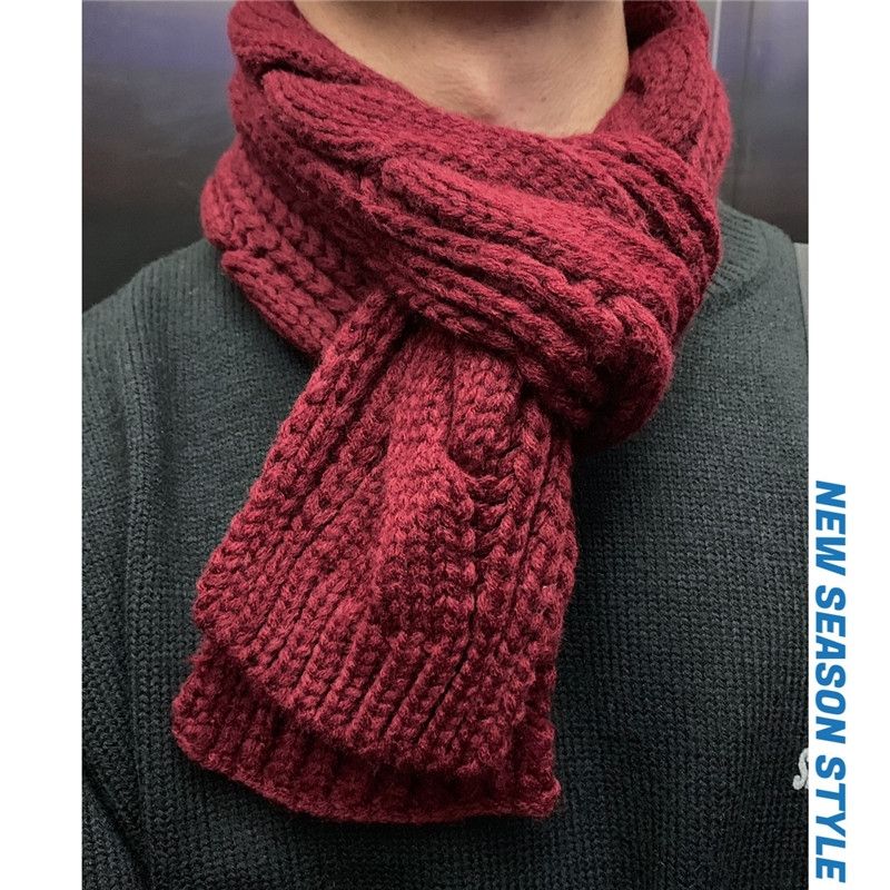 Warm And Thick Super Warm And Thick Super Cute Temperament Scarf Everything Casual Trend Fashion Men