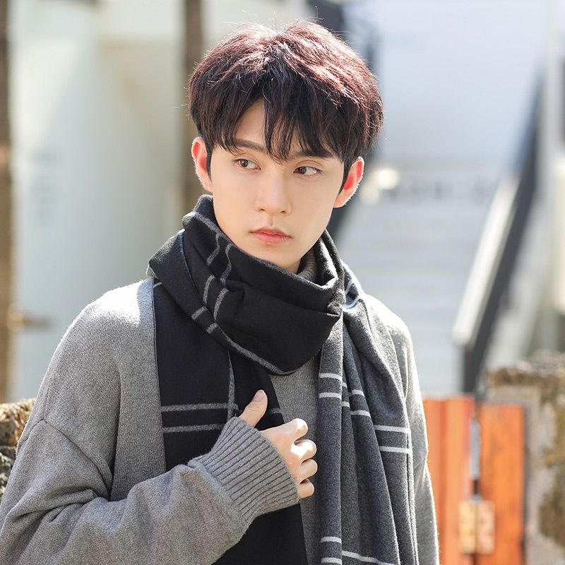 Warm And Thick Super Warm And Thick Super Cute Temperament Scarf Everything Casual Trend Fashion Men details Picture