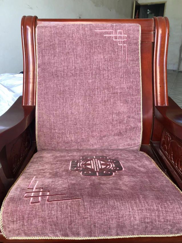 Manufacturers Direct Sales Governor Wood Sofa Solid Color Wool Mat Wholesale Specification drawing