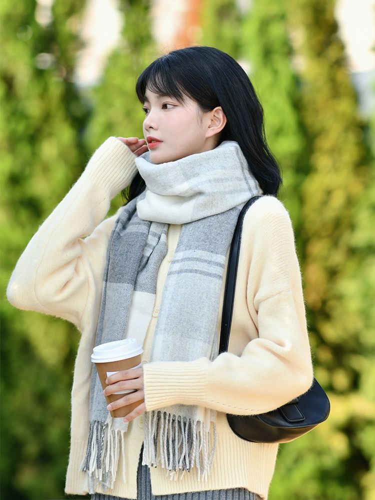 Warm And Thick Super Warm And Thick Super Cute Temperament Scarf Everything Casual Trend Fashion Woman details Picture