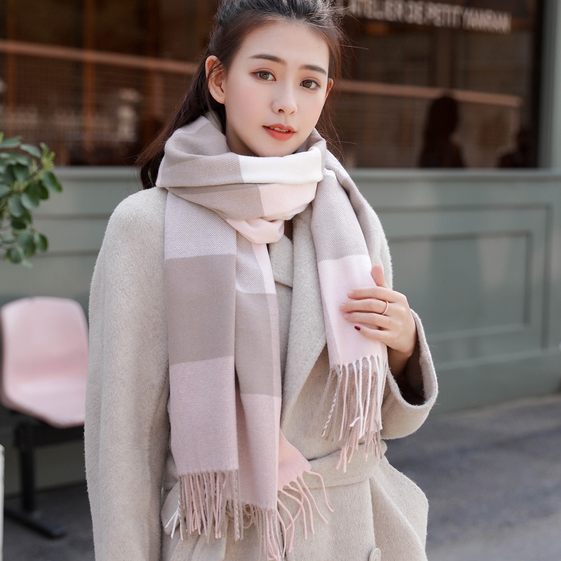 Warm And Thick Super Warm And Thick Super Cute Temperament Scarf Everything Casual Trend Fashion Woman Specification drawing
