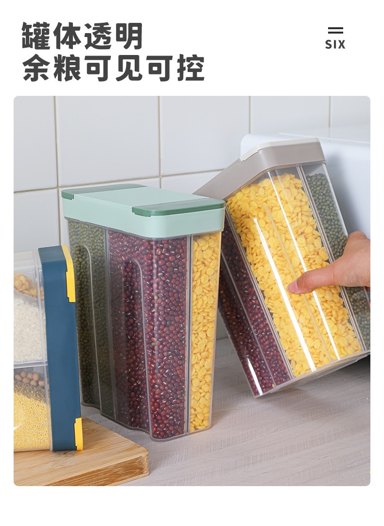 Durable grain storage tank in a modern kitchen