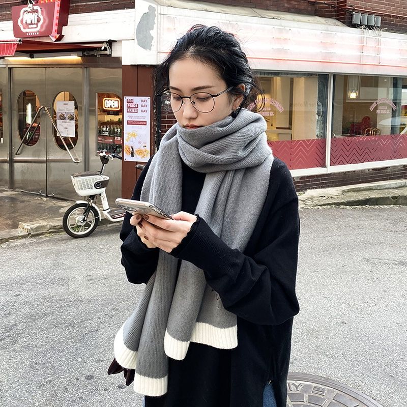 Warm And Thick Super Warm And Thick Super Cute Temperament Scarf Everything Casual Trend Fashion Woman Specification drawing