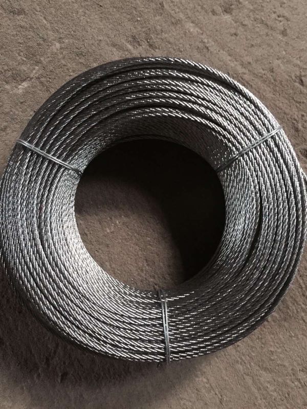 厂家直销，也门镀锌钢丝绳6x12-5.0mm 100Y图