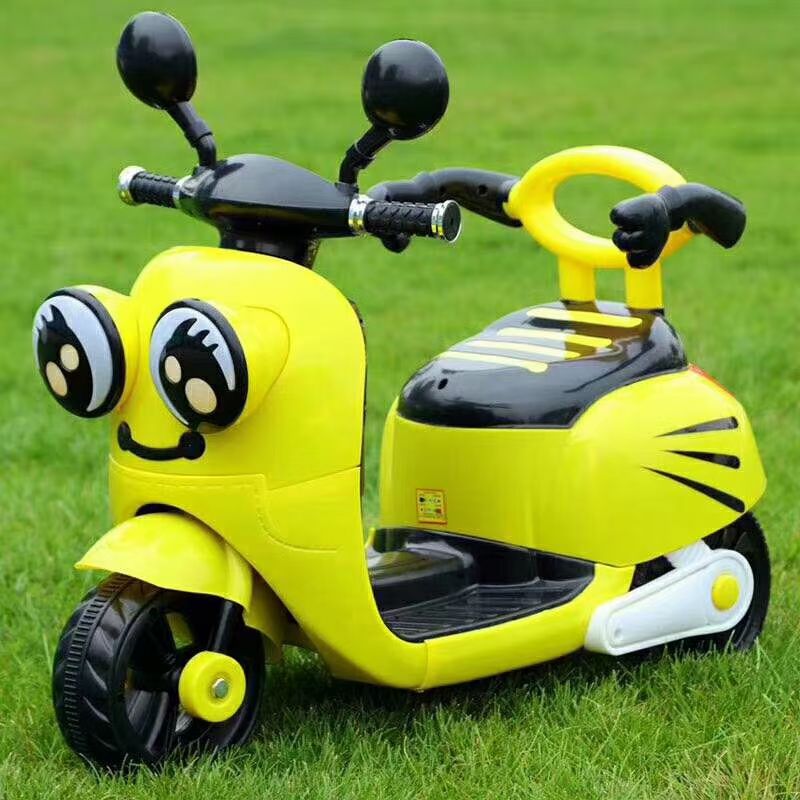 Children electric motorcycle triangle stable body early education function music light seat widened wheelbase super load-bearing wear-resistant tire simulation car lamp color 3D modeling battery 6V4 4.5 battery motor 380*1 thumbnail