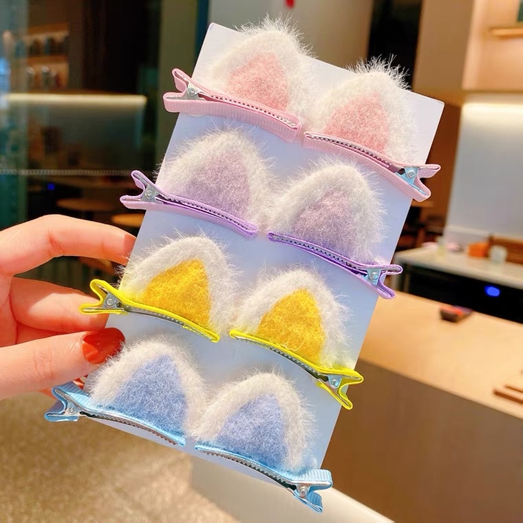 Cute Cat Ear Hair Clip Specification drawing