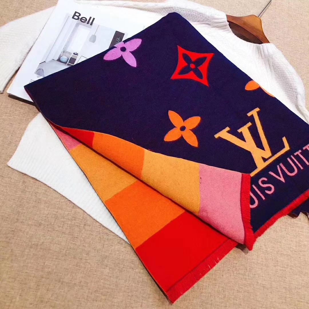 Shawl Scarf In Imitation Of Cashmere Specification drawing