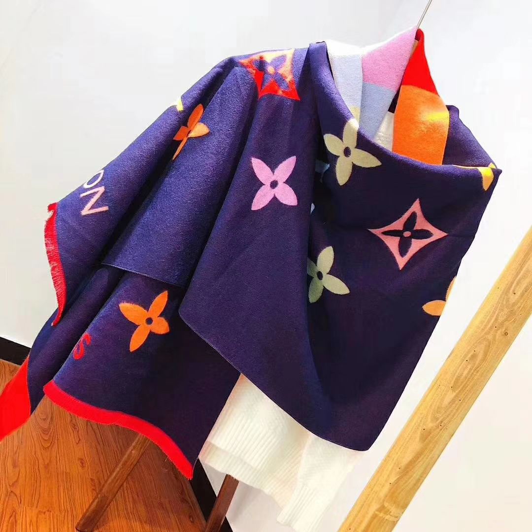 Shawl Scarf In Imitation Of Cashmere