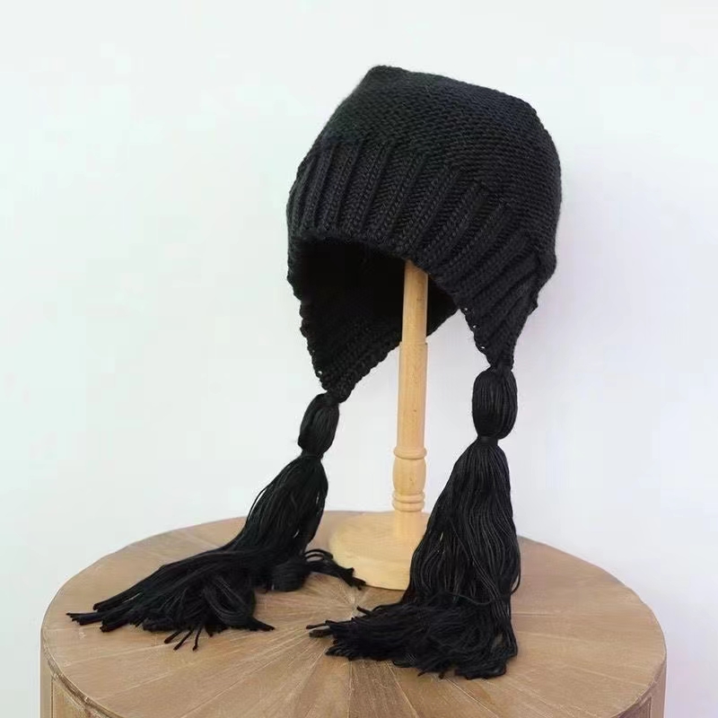 Woolen Hat With Fringe Specification drawing