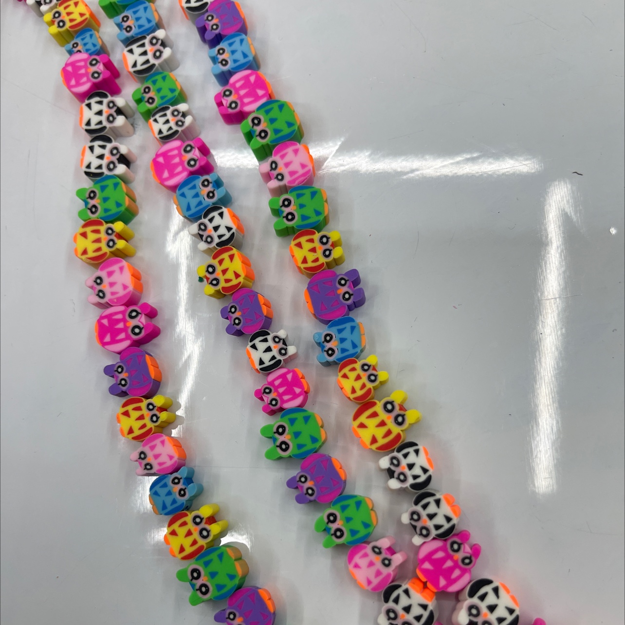 Diy Soft Clay Sliced Owl Eco-Friendly Material Handmade Beads Specification drawing