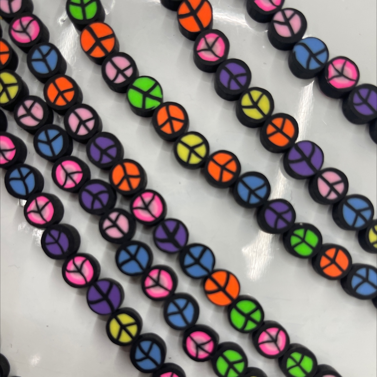 Diy Soft Clay Sliced Leaf Eco-Friendly Material Handcrafted Beads Specification drawing