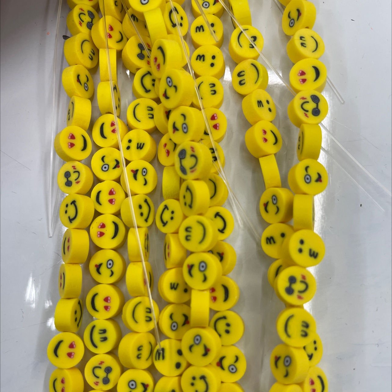 Soft Clay Slice Emoticons, Eco-Friendly Material, Handcrafted Beads, Diy Accessories