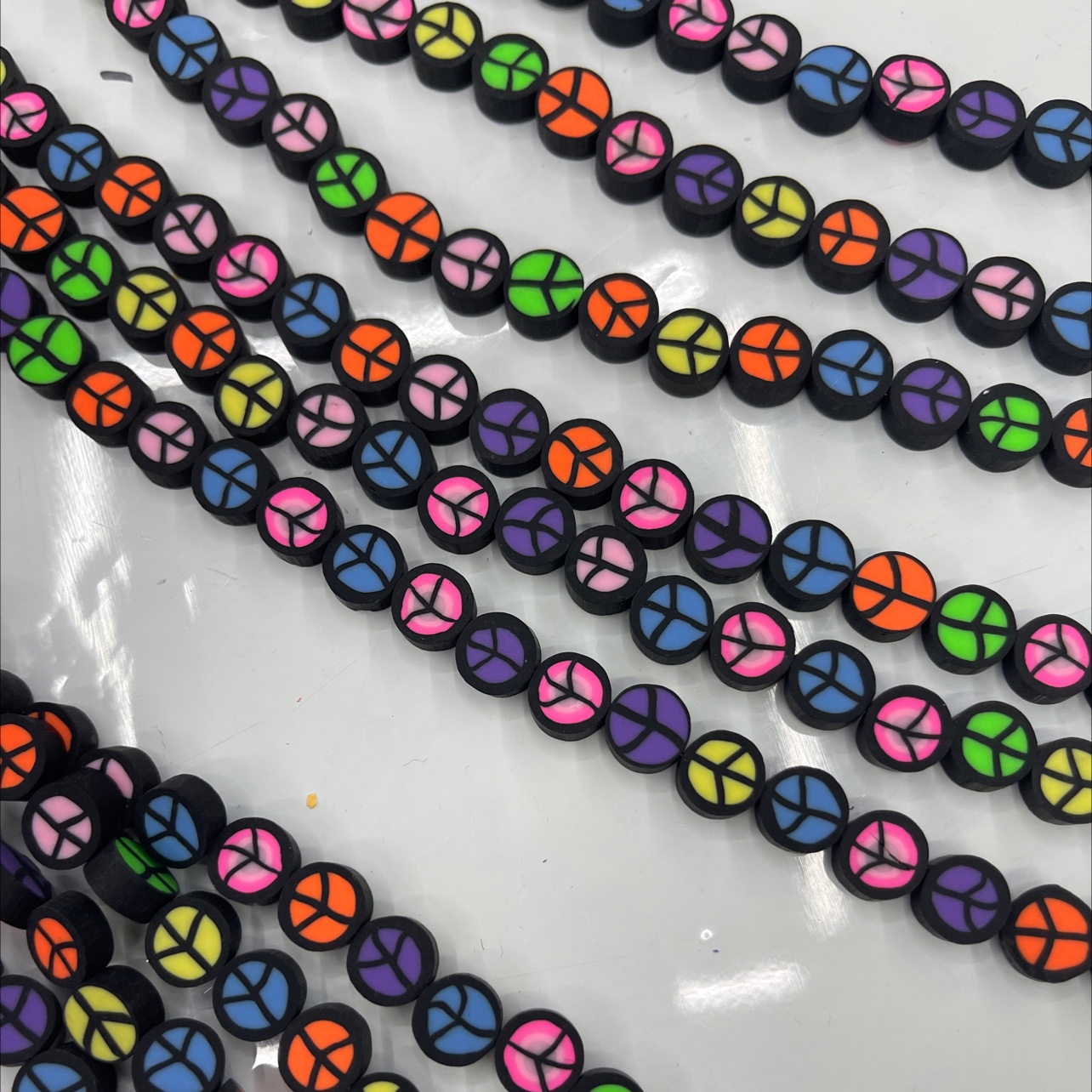 Diy Soft Clay Sliced Leaf Eco-Friendly Material Handcrafted Beads details Picture