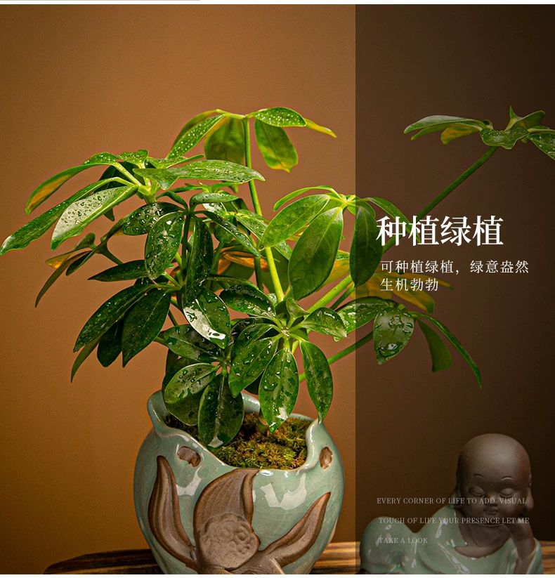 Creative Water Porch Decoration Living Room Feng Shui Fountain Fortune Office Small Sami Fish Tank Opening Gift Soft