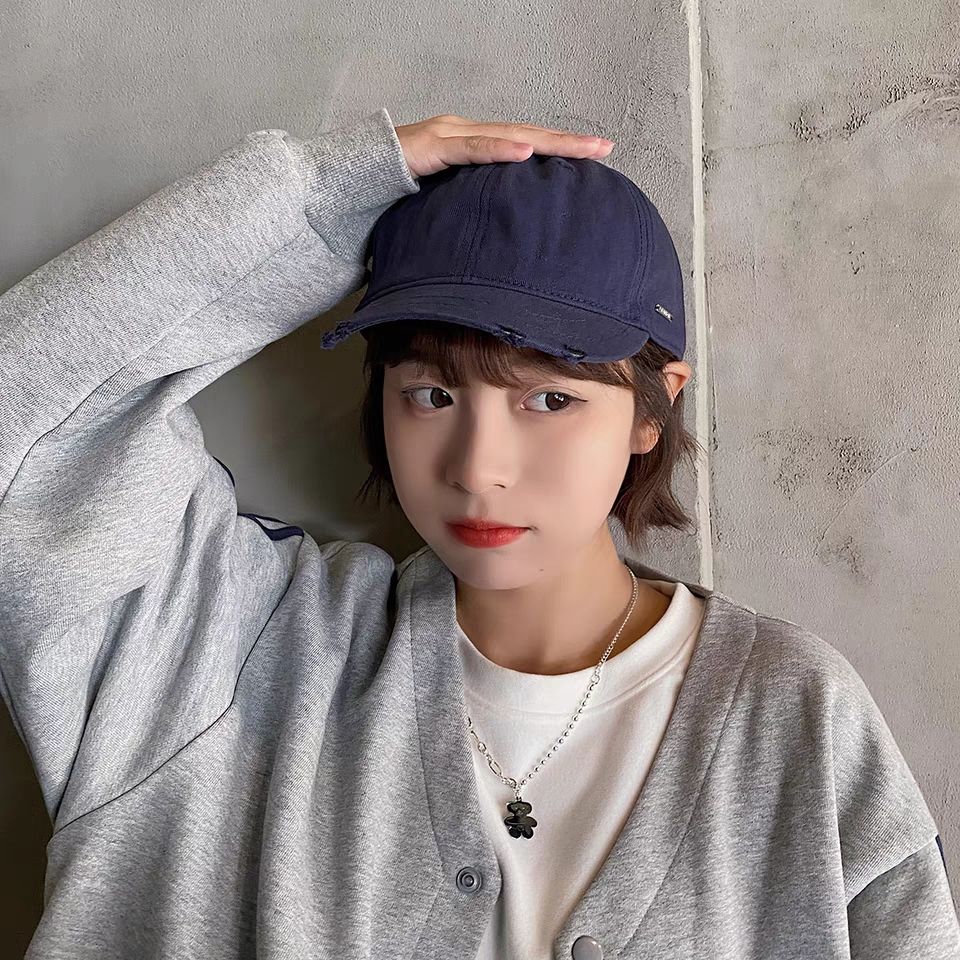 Baseball Cap With Short Brim Specification drawing