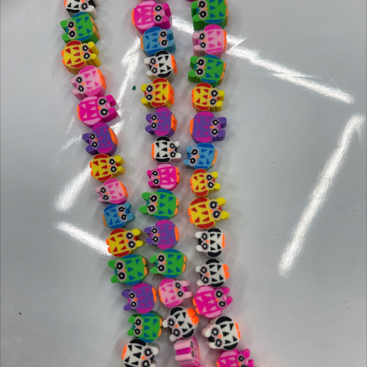 Diy Soft Clay Sliced Owl Eco-Friendly Material Handmade Beads details Picture