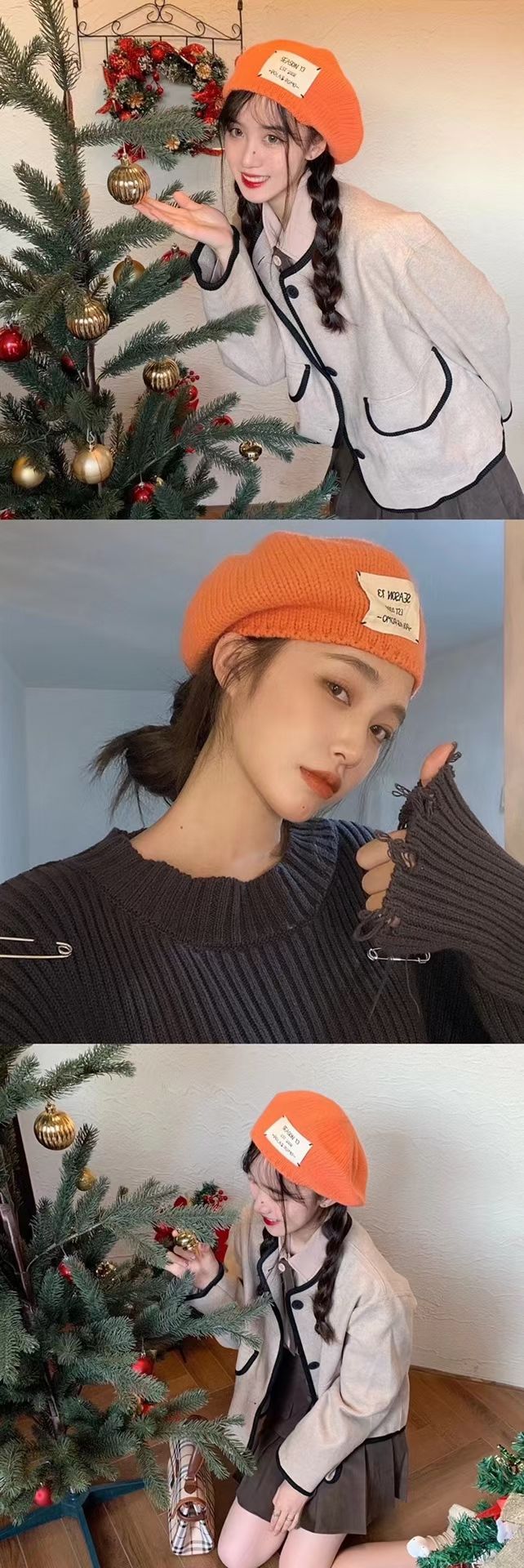 Autumn And Winter Wool Berets details Picture