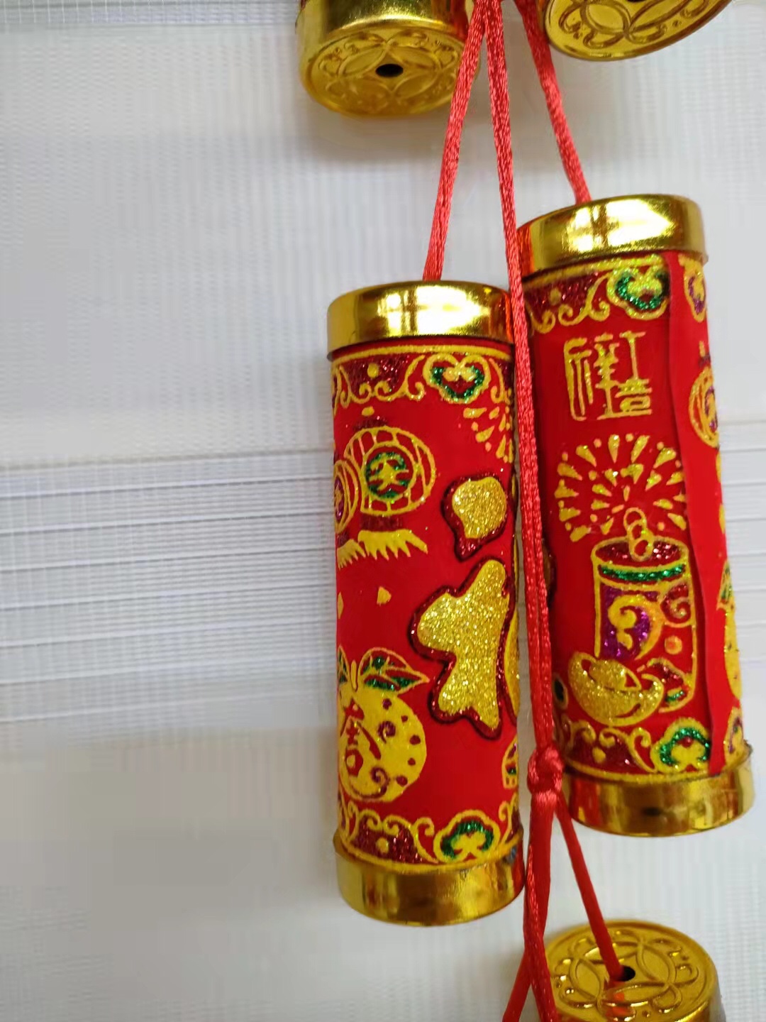Festive Festival Supplies Printed Firecrackers String Pendant Flannelette Manufacturers Direct Sales Specification drawing