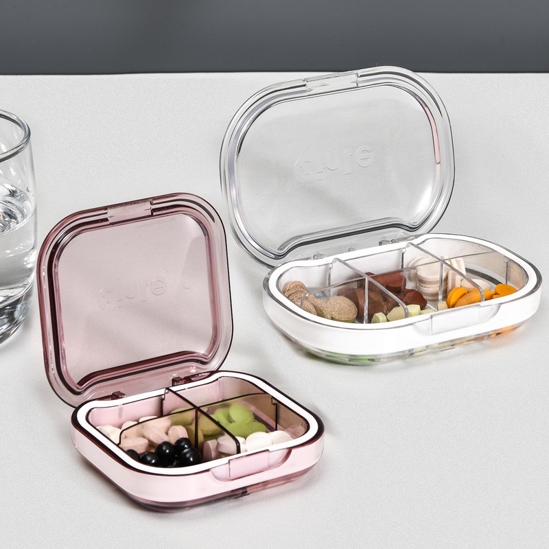 Mini Carry-On Plastic Pill Box Organizer Specification drawing