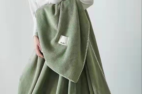 Manufacturers Direct Wholesale Milk Velvet Waffle Blanket details Picture