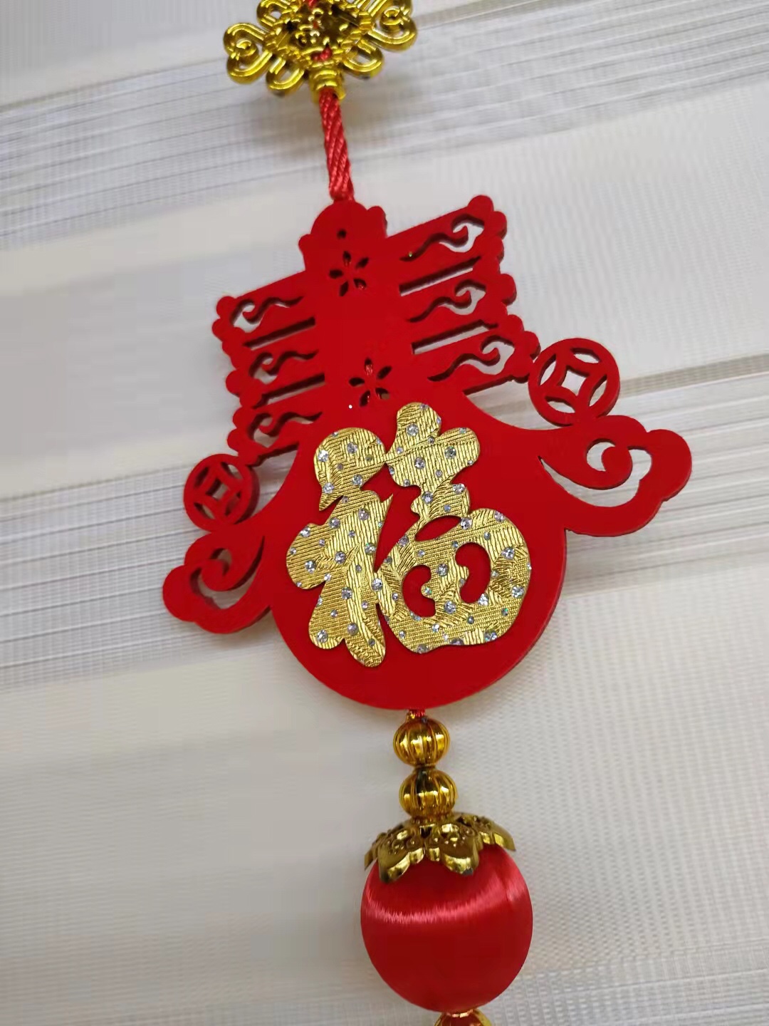 Festive Festival Supplies Mercerized Ball Fu Pendant Flannelette Manufacturers Direct Sales details Picture