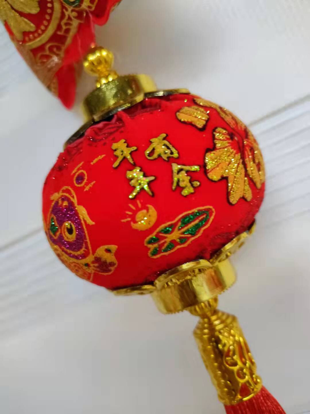 Printed Flannelette Pendant Festive Festival Supplies Manufacturers Direct Sales Specification drawing