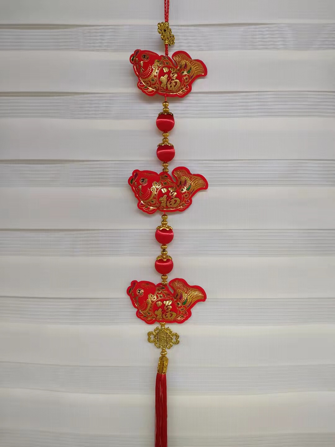 Festival Supplies Mercerized Ball Hanging Fish Pendant Flannelette Manufacturers Direct Sales