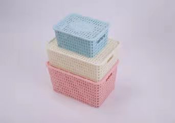Manufacturers direct sales storage basket, storage box three-color storage basket thumbnail