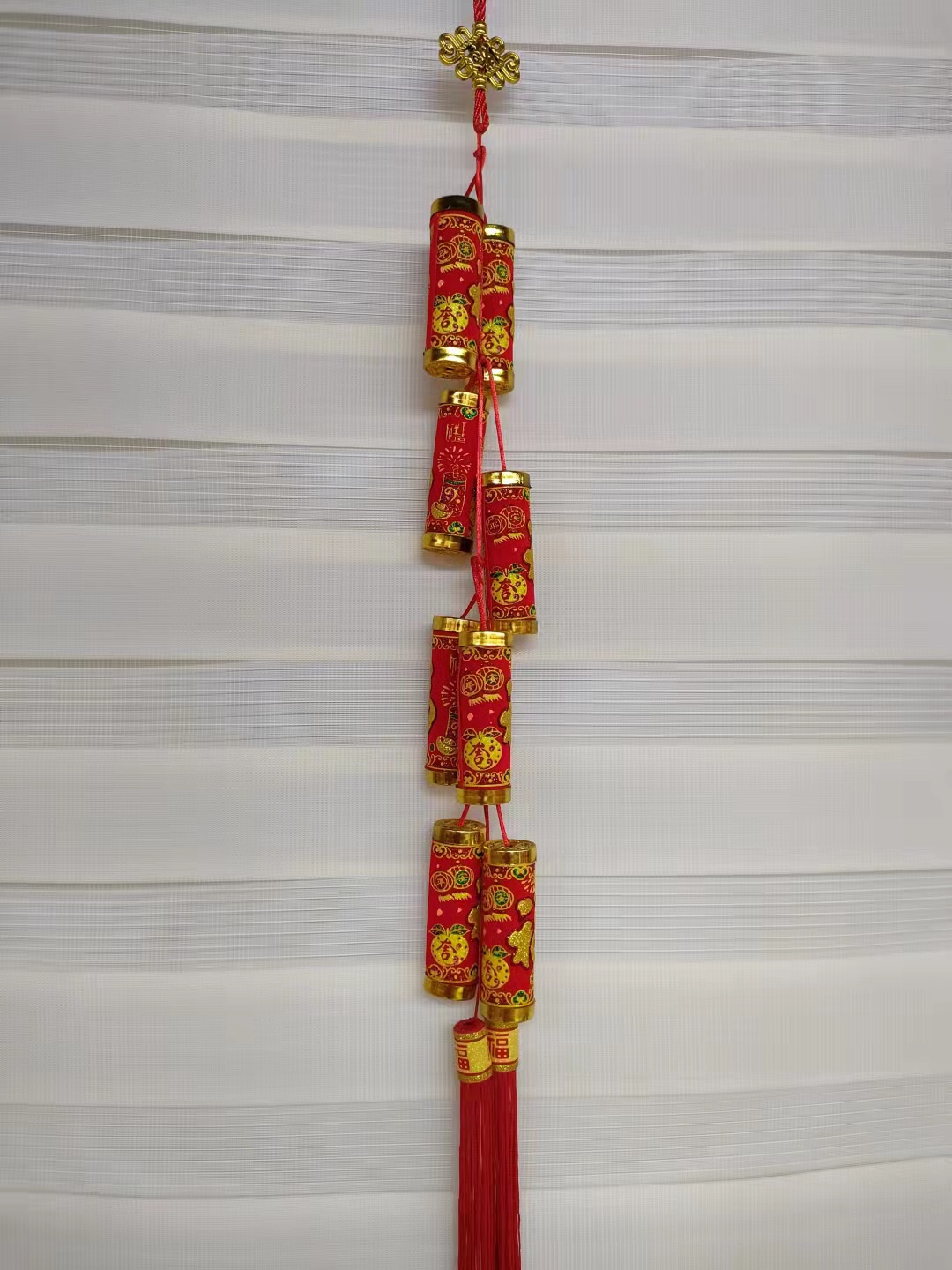 Festive Supplies 8 Series Of Firecrackers Printed Pendant Flannelette Manufacturers Direct Sales