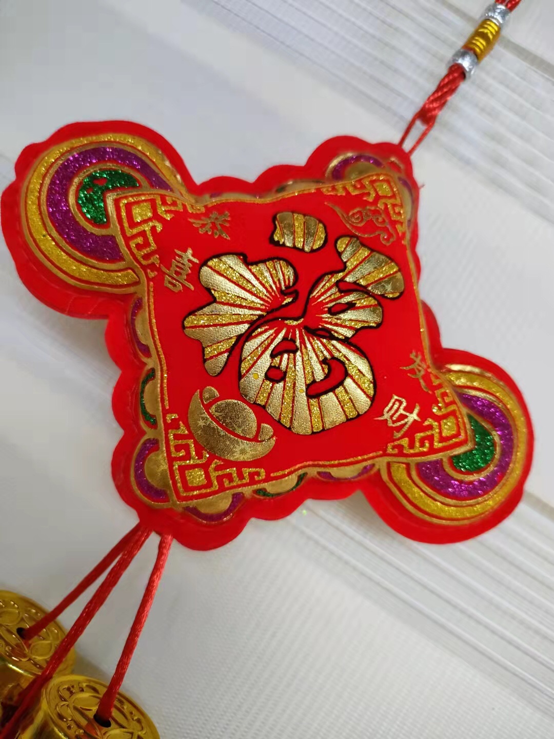 Festive Festival Supplies Printed Firecrackers String Pendant Flannelette Manufacturers Direct Sales details Picture