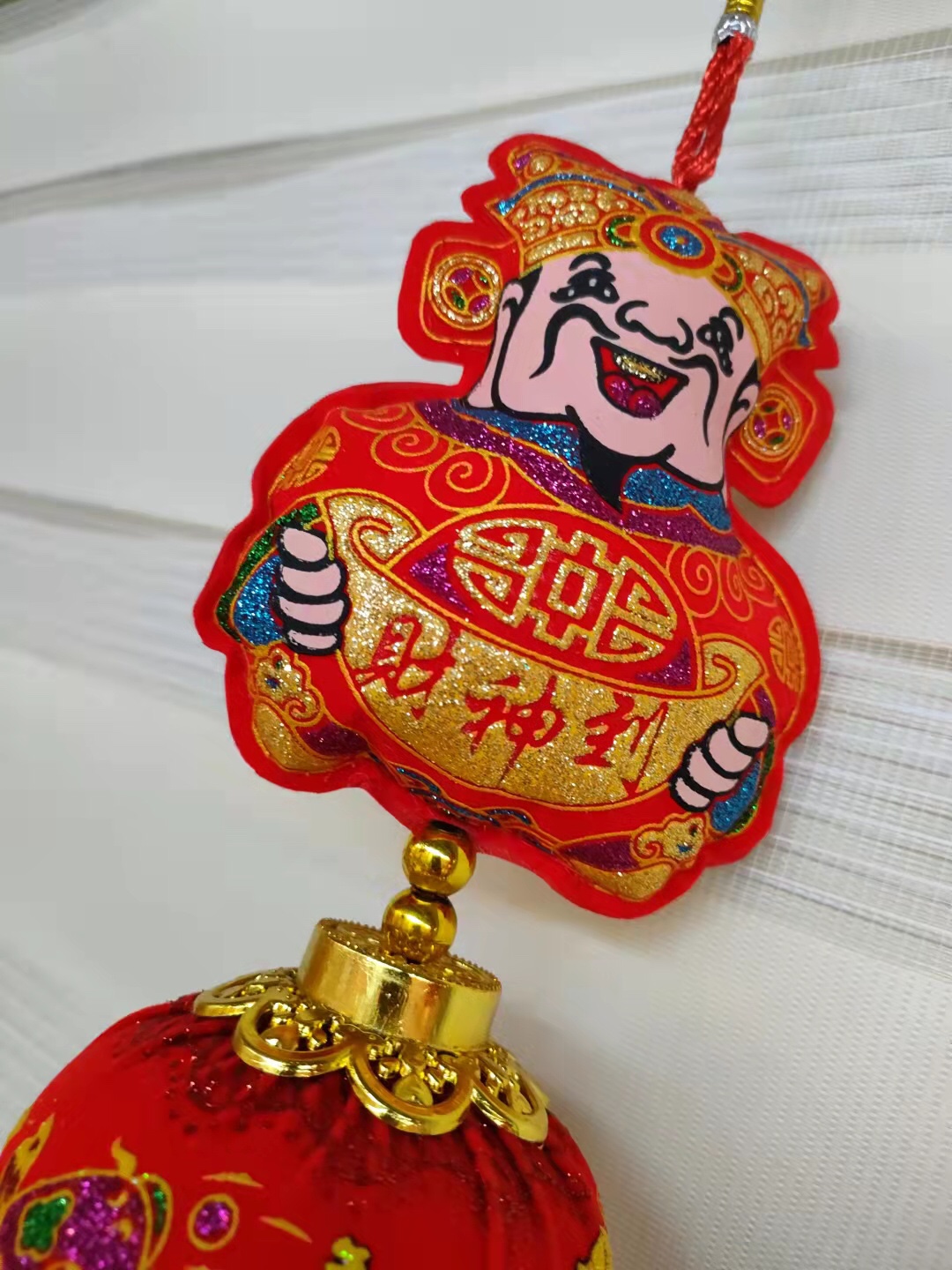 Festival Supplies God Of Fortune Fish Hanging Flannelette Manufacturers Direct Sales details Picture