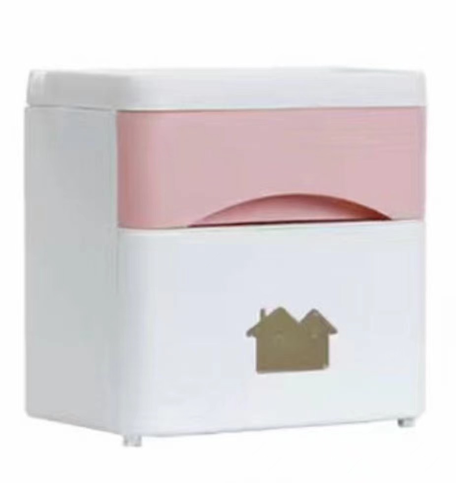 Double-layer tissue storage box for the bathroom Application Scenario