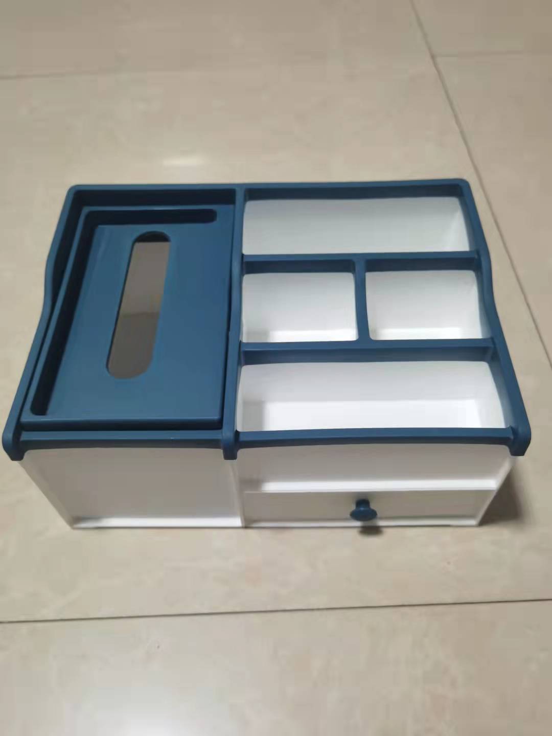 Two-color multi-functional tissue paper storage box Specification drawing