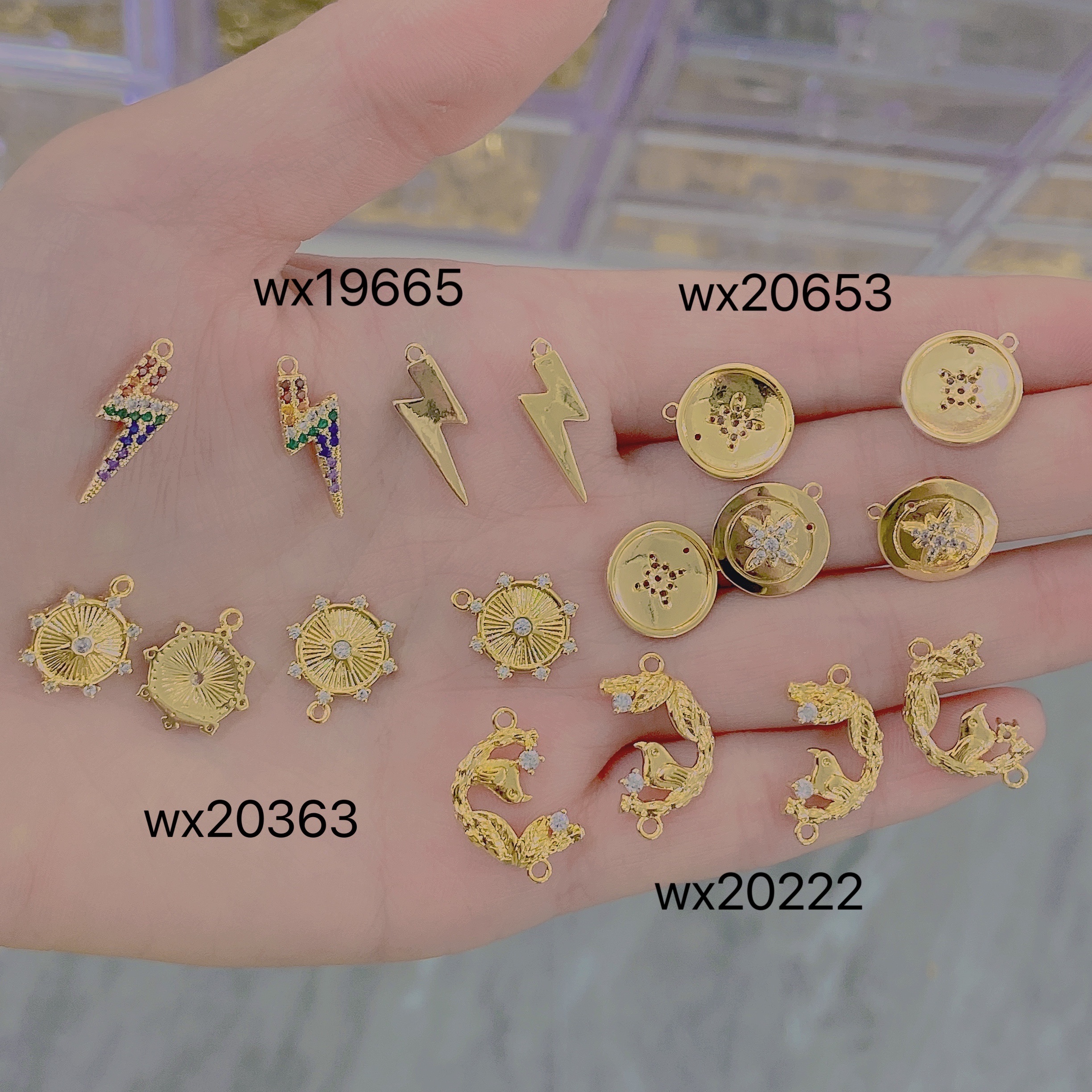 Zhongxing jewelry zircon hanging tag