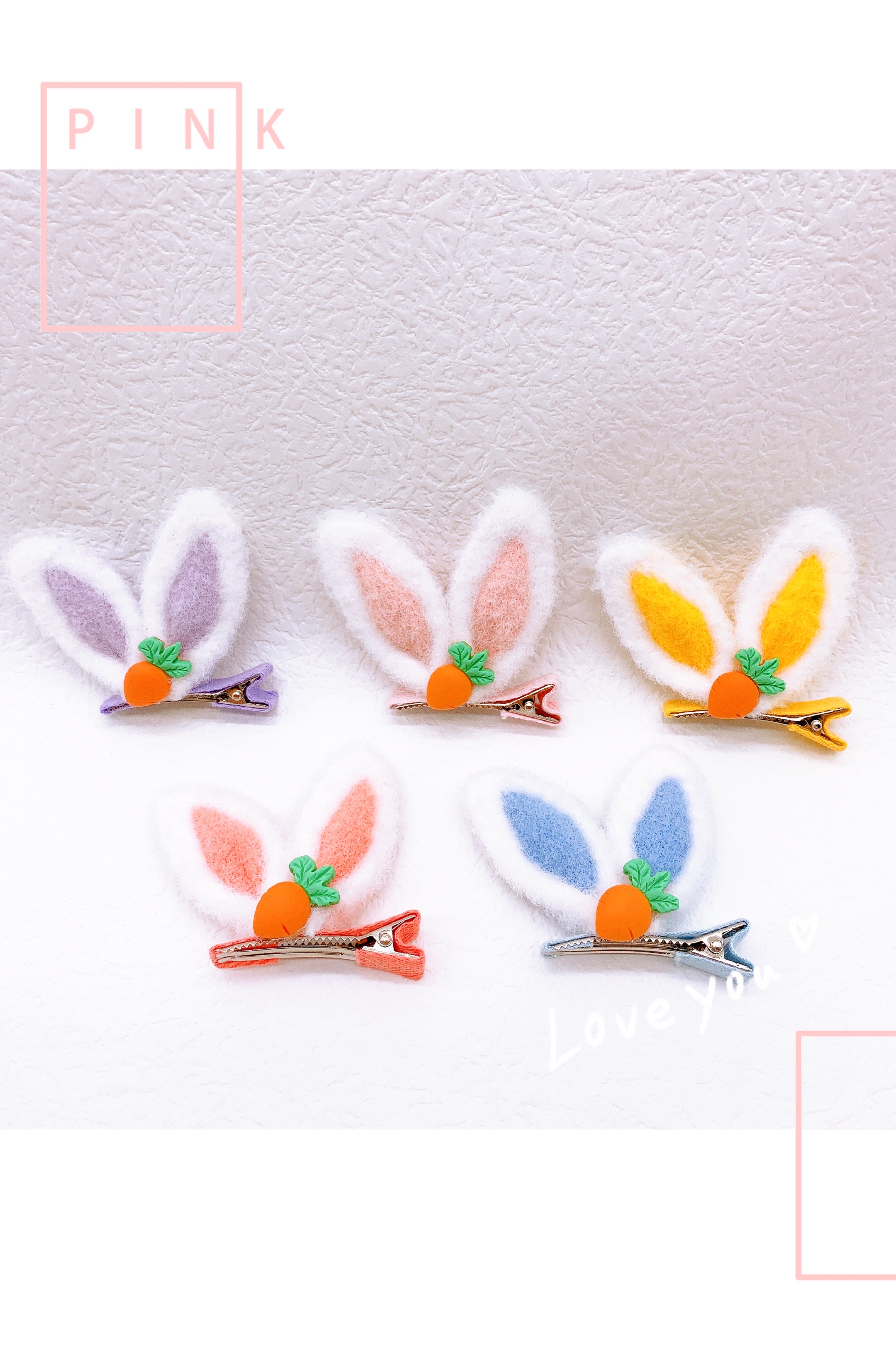 Cute Bunny Ear Hair Clip details Picture
