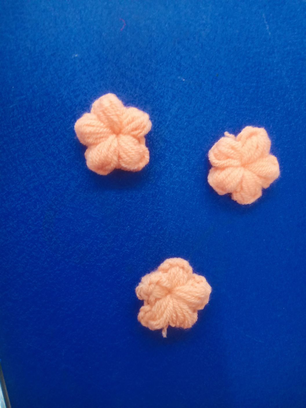 Wool Hand-Made Jun Flower Small Five-Leaf Flower